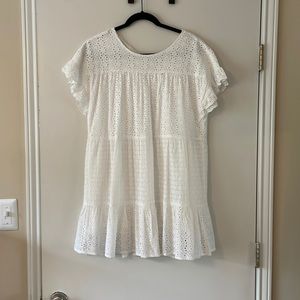 White eyelet dress